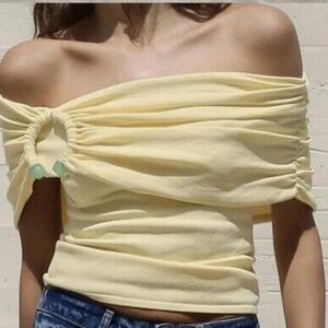 ZARA off the shoulder knit top